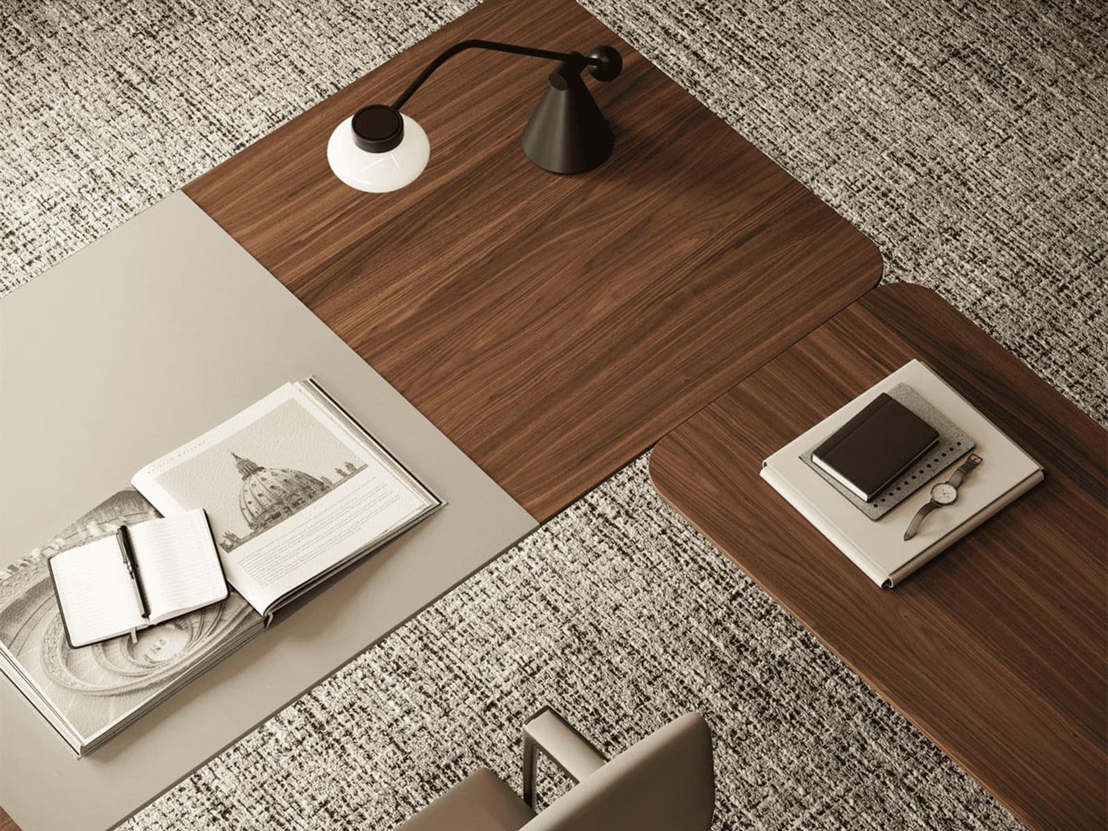 Dettaglio scrivania da ufficio - Martini Mobili