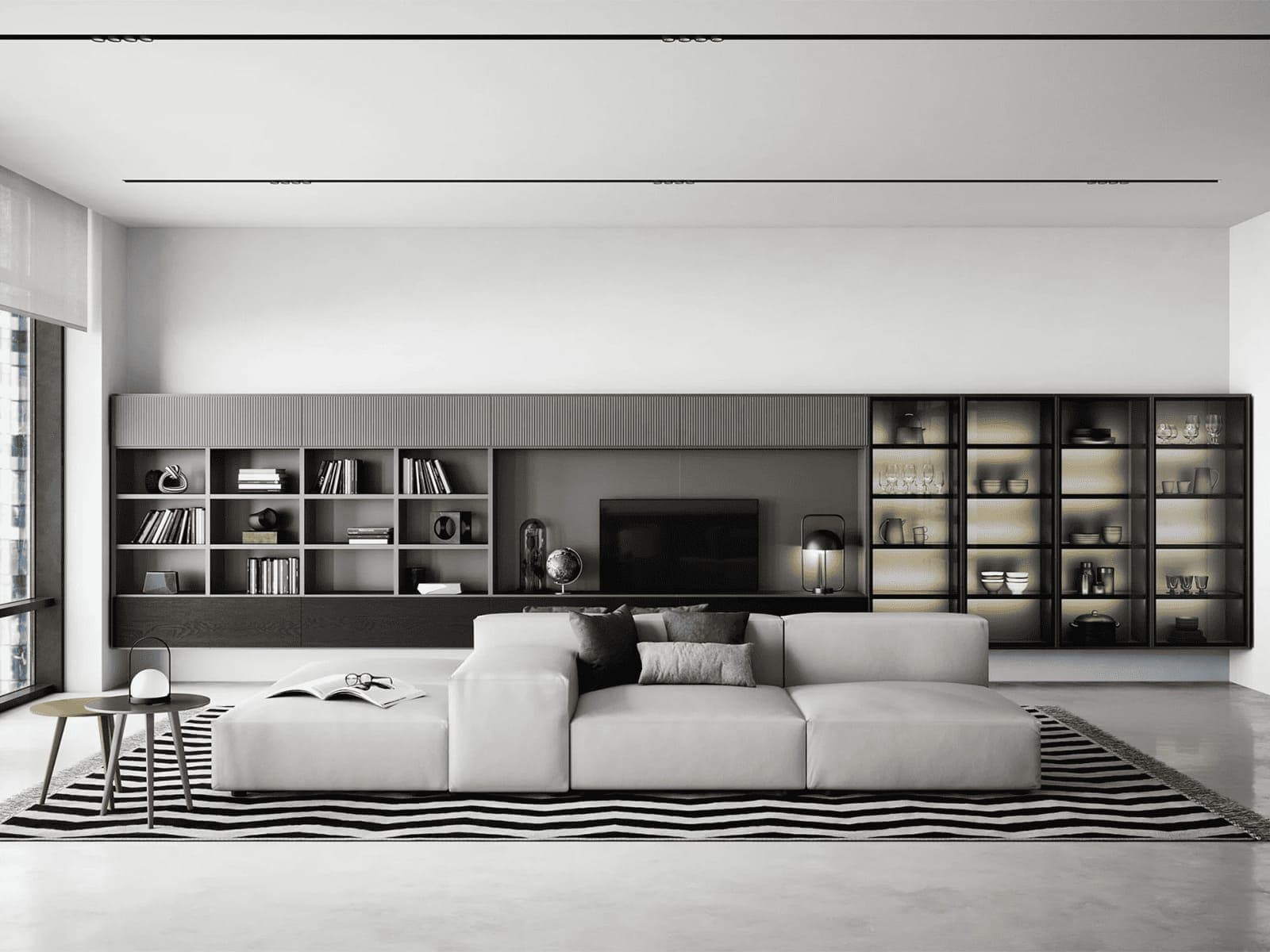 Salotto con libreria - Martini Mobili